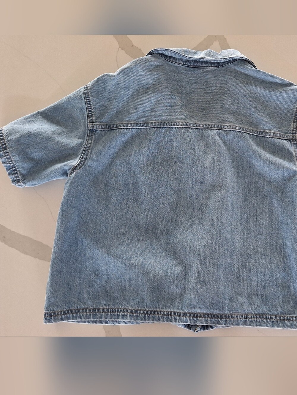 Universal Thread Light Blue Denim Shirt - Picture 4 of 5